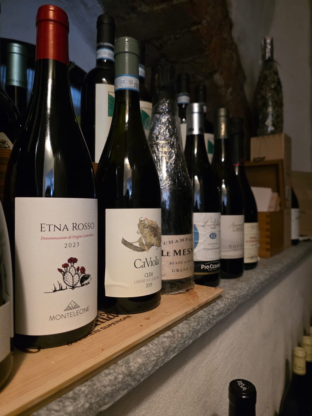 Scaffale vini laterale